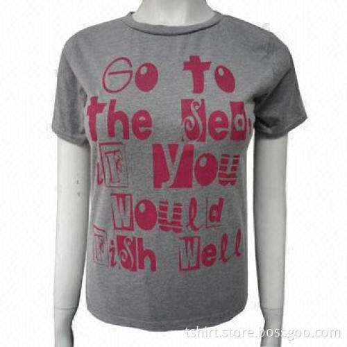 Women English letters t-shirts